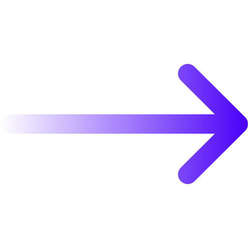 A purple arrow pointing to the right with a gradient fading from white to purple.