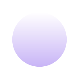 A circular object with a gradient from light to darker purple.
