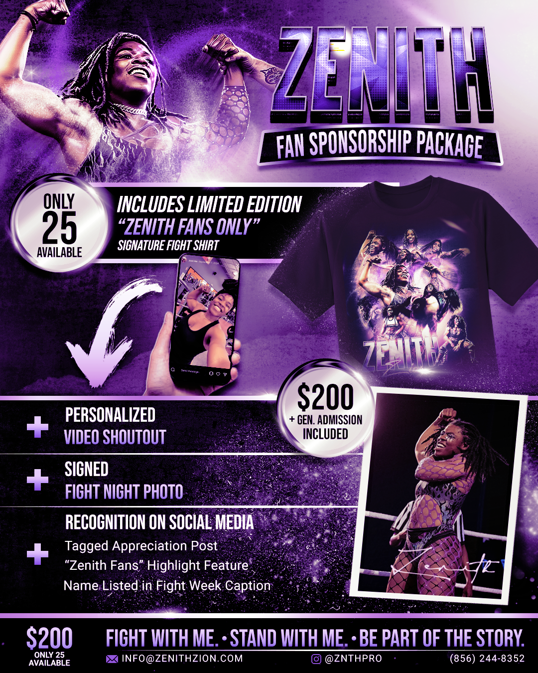Zenith Zion Fan Sponsorship Package