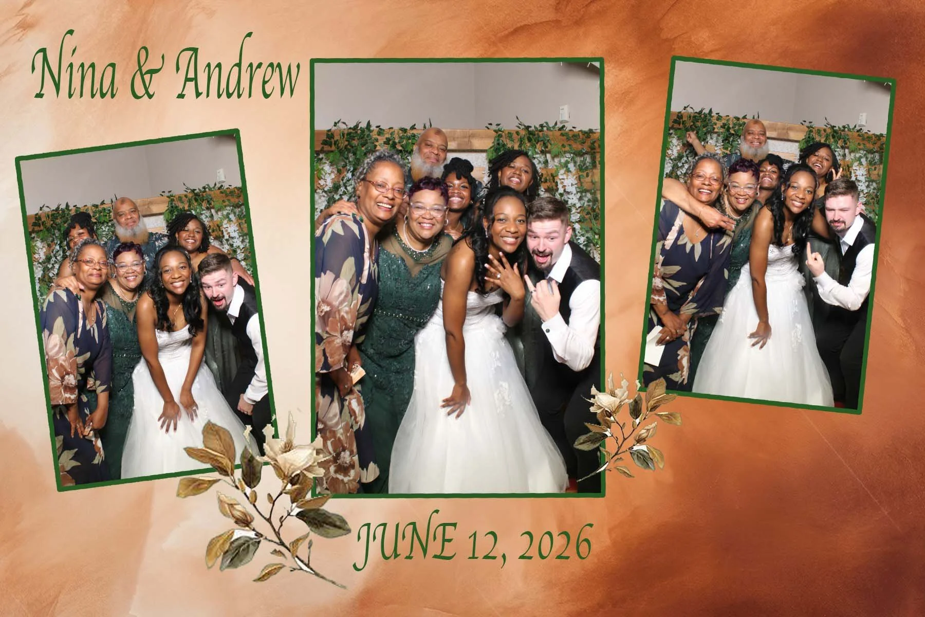 image from a mirror photo booth in indianapolis