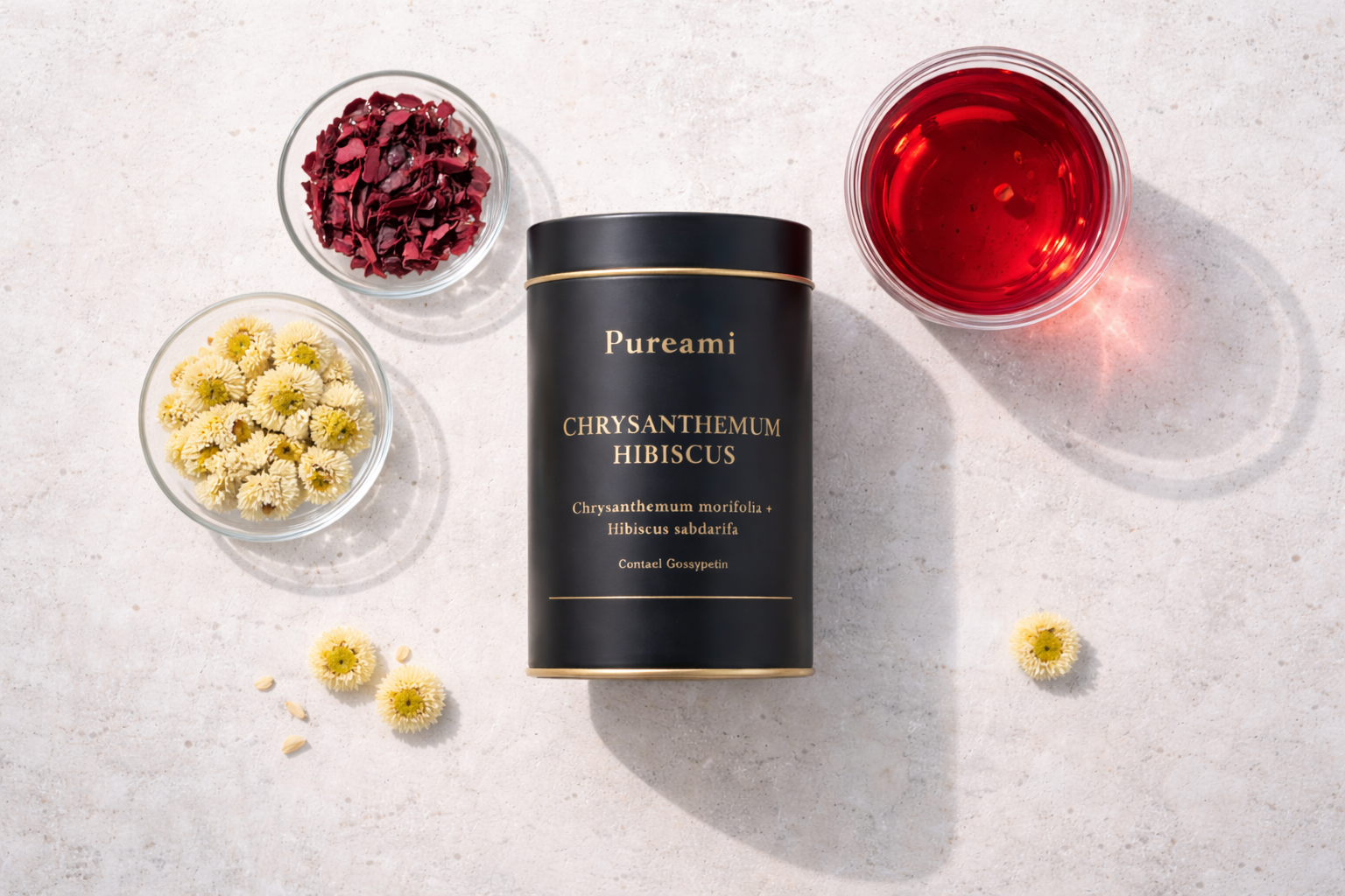 Hóng Jú Ruby    Chrysanthemum & Hibiscus Structured Botanical Formula