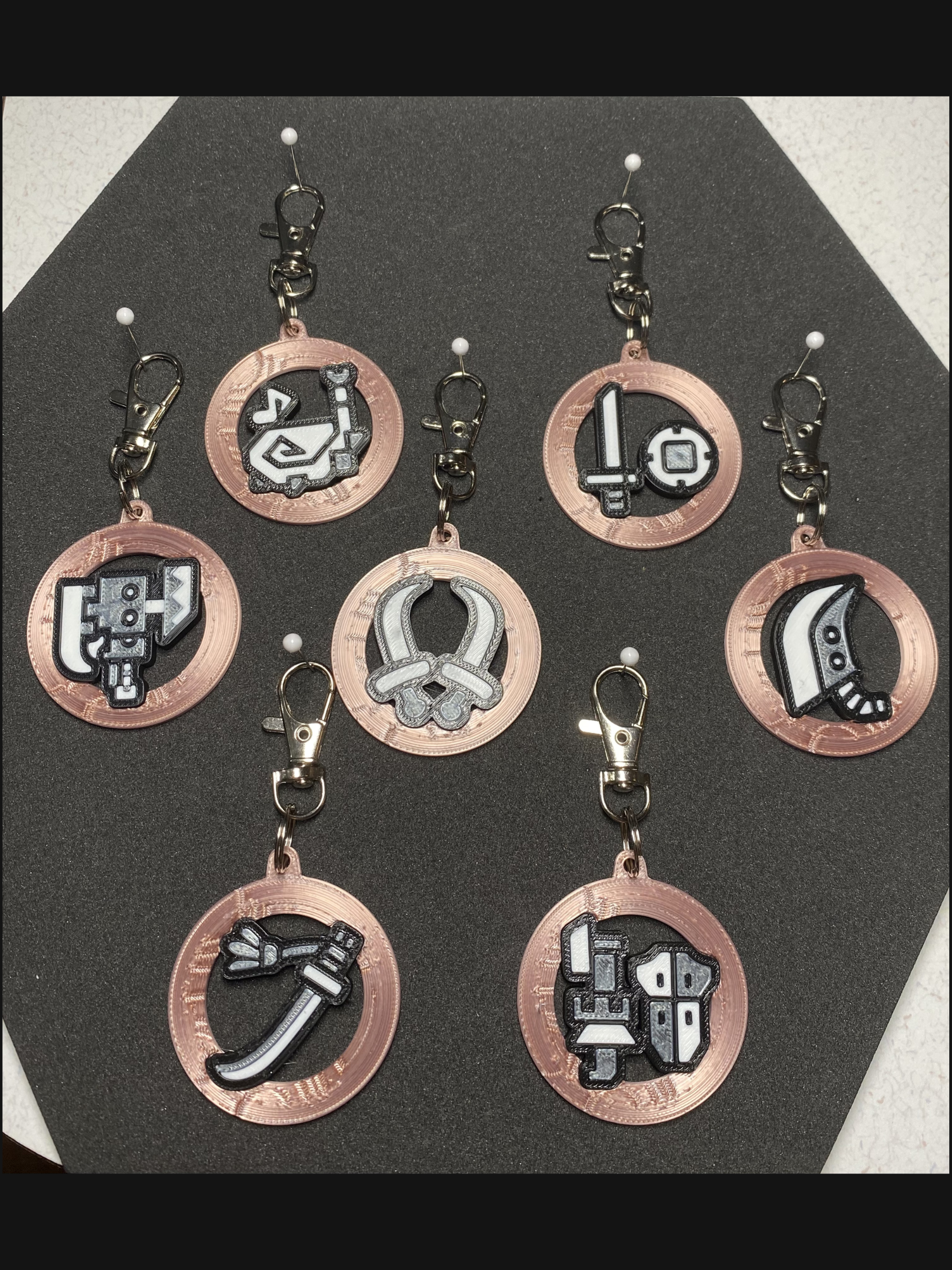 Monster Hunter Weapon Keychains