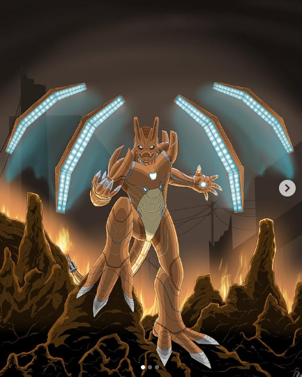 Custom Ironman & Charizard Mashup