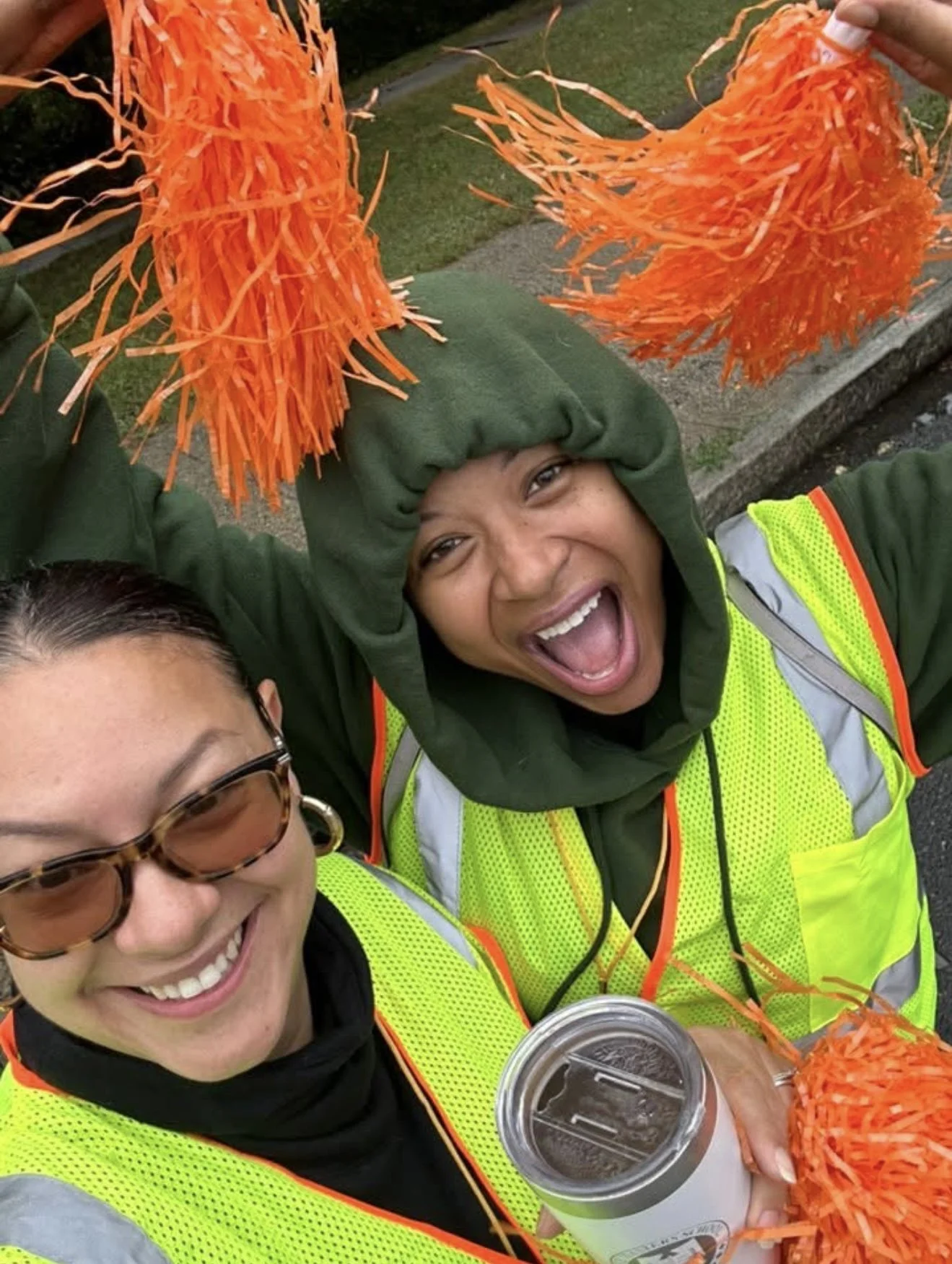 Corazon Pineda-Isaac in Yonkers with Leslye Oquendo-Thomas