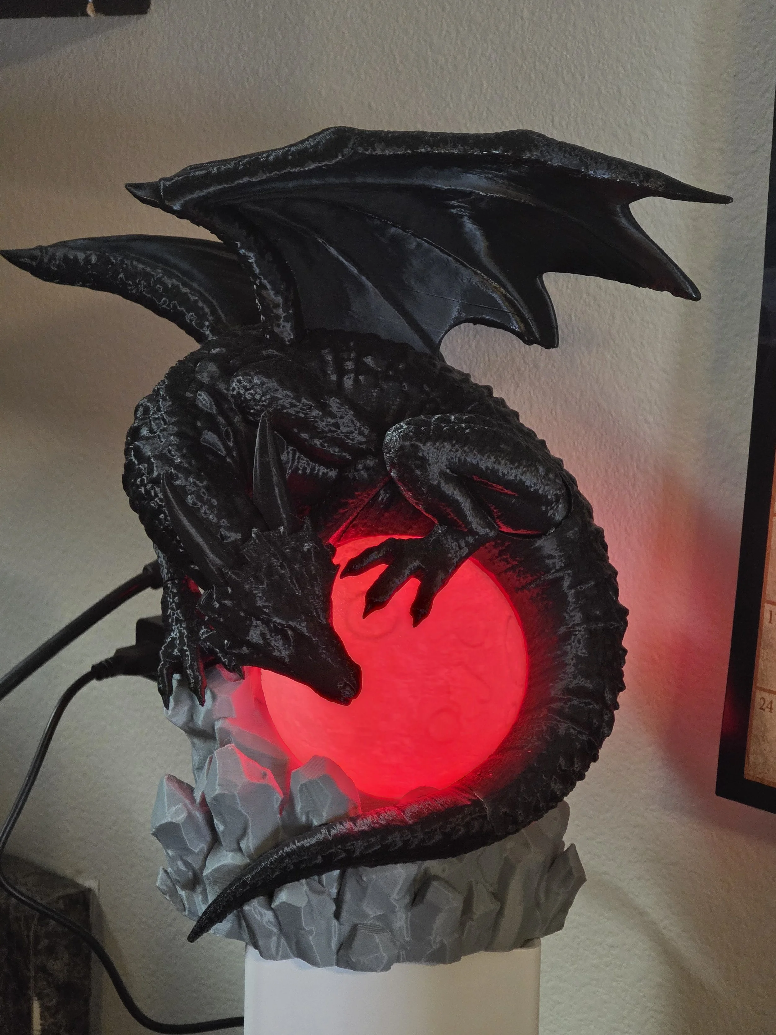 Mystic Dragon & LED Moon Lamp