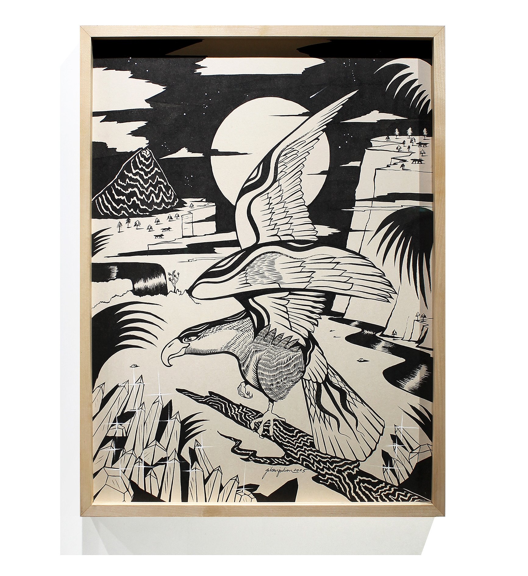 ¨ Halcón ¨ Unique Ink Drawing