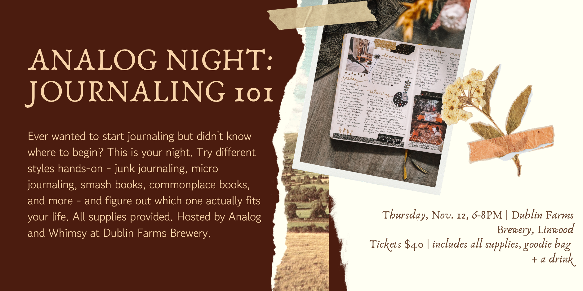 Analog Night: Journaling 101