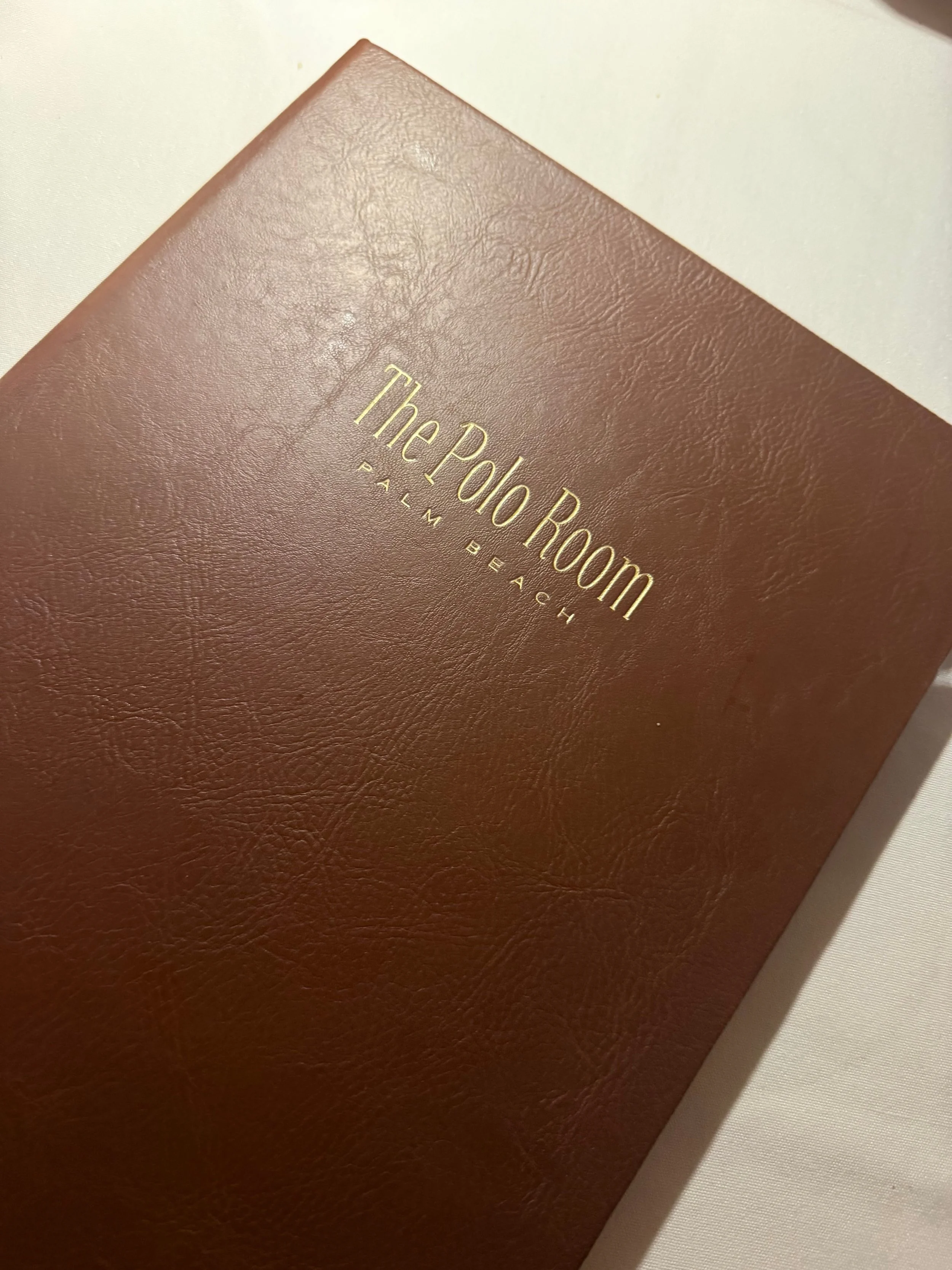 The Polo Room Palm Beach Restaurant Menu