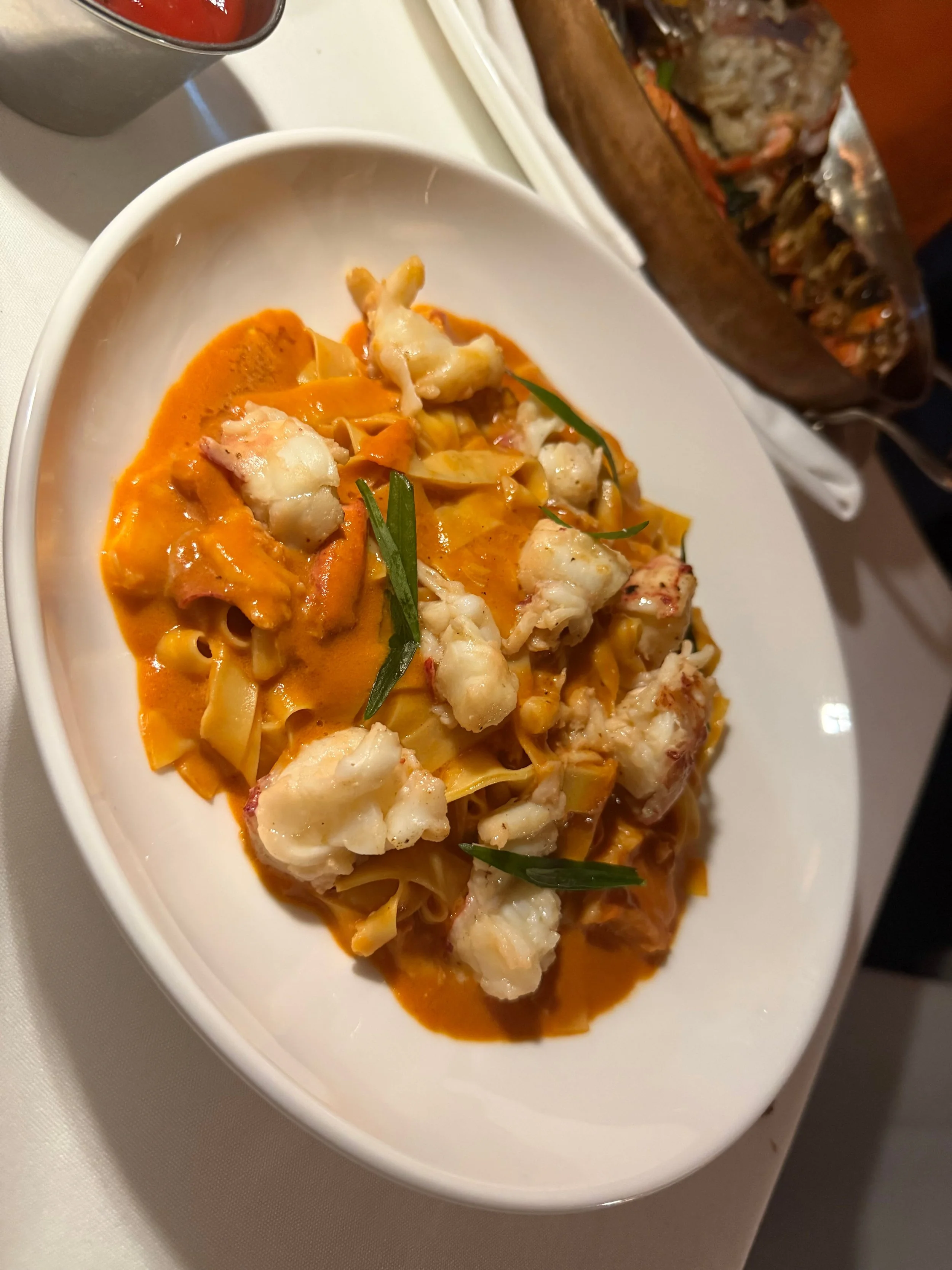 The Polo Room Palm Beach Lobster Pasta