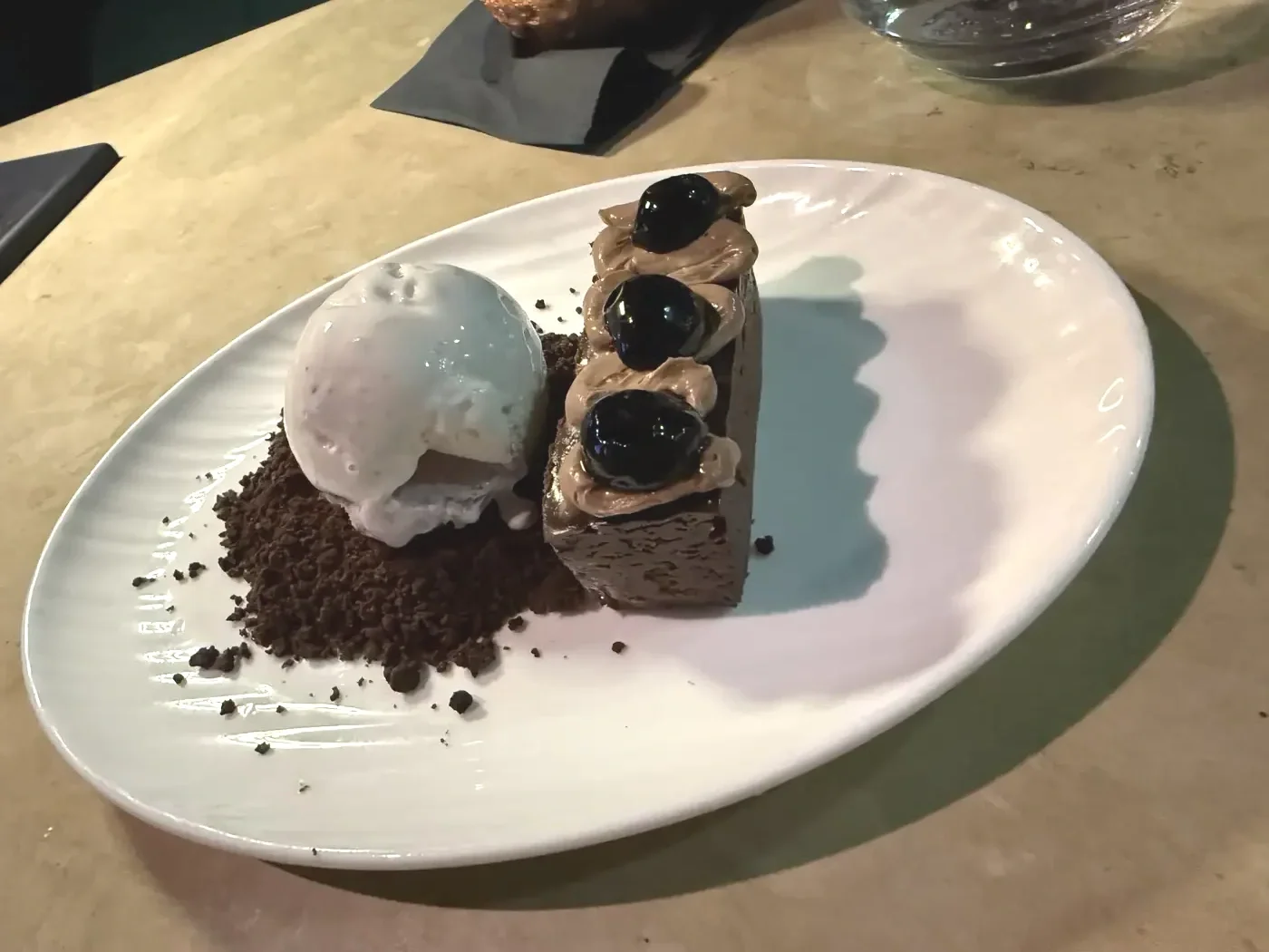 Chocolate &amp; Cherry Dessert - Waxin's West Palm Beach