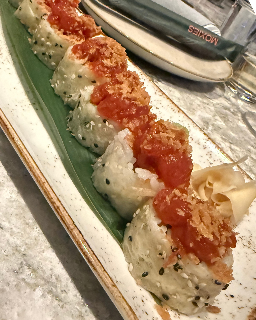 tuna sushi roll Moxies West Palm Beach