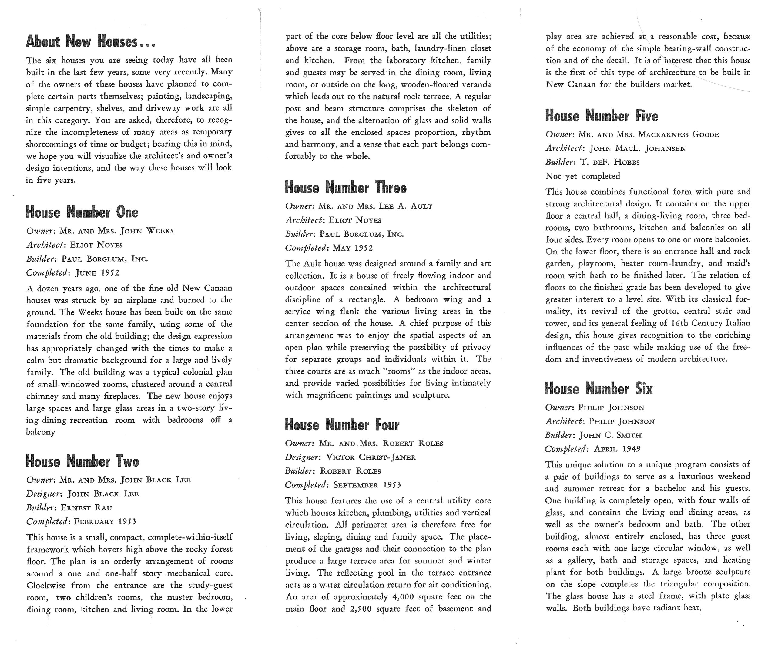 Modern House Day Program (1953) - 2 of 2