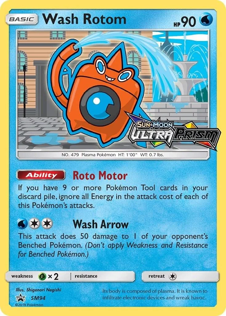 Wash Rotom #SM94 Pokemon Promo NM