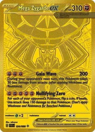 Mega Zygarde EX Gold 124/088
