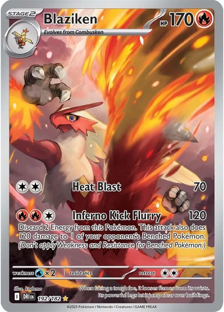 Blaziken #192 Pokemon Destined Rivals NM