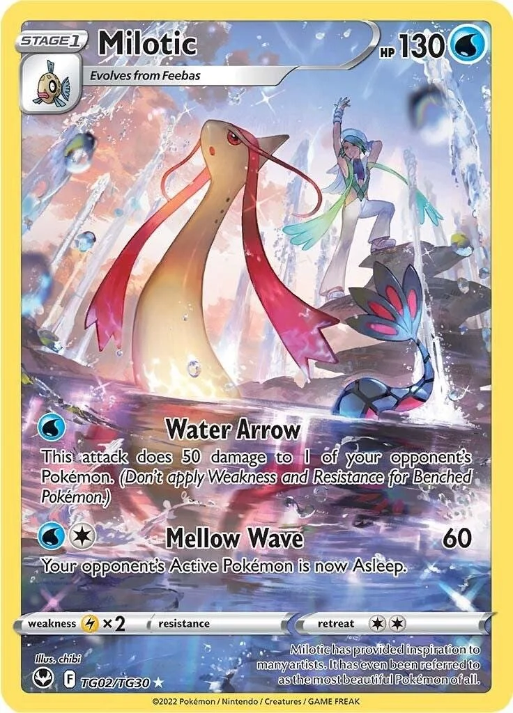 Milotic #TG02 Pokemon Silver Tempest NM