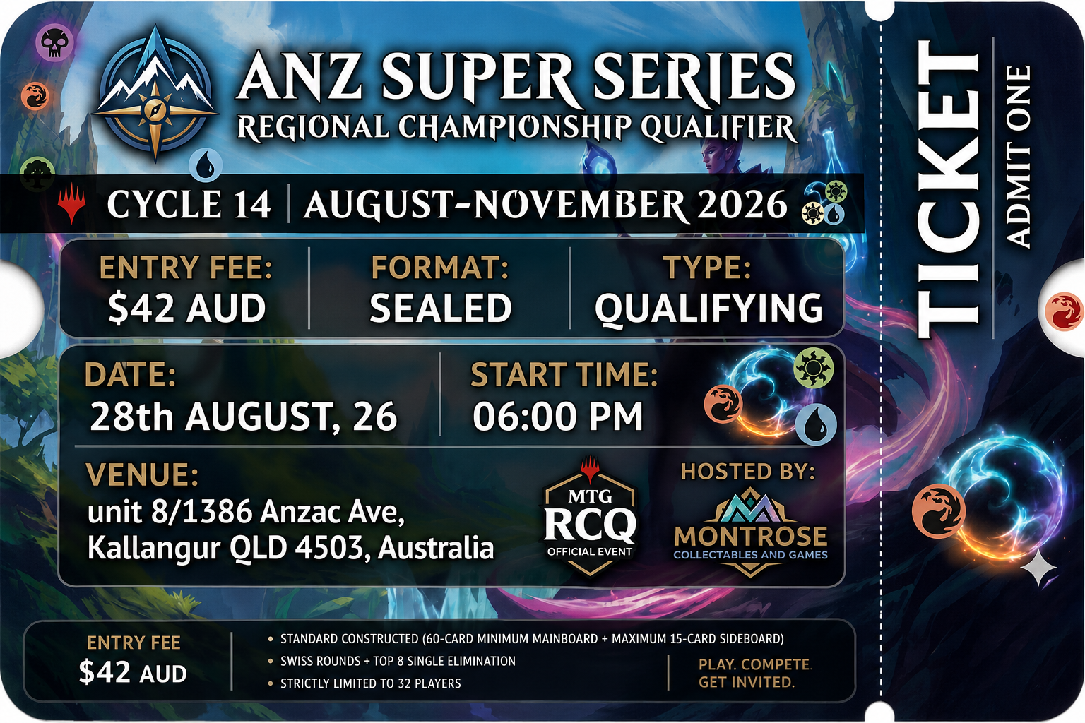 Cycle 14 sealed- event ticket