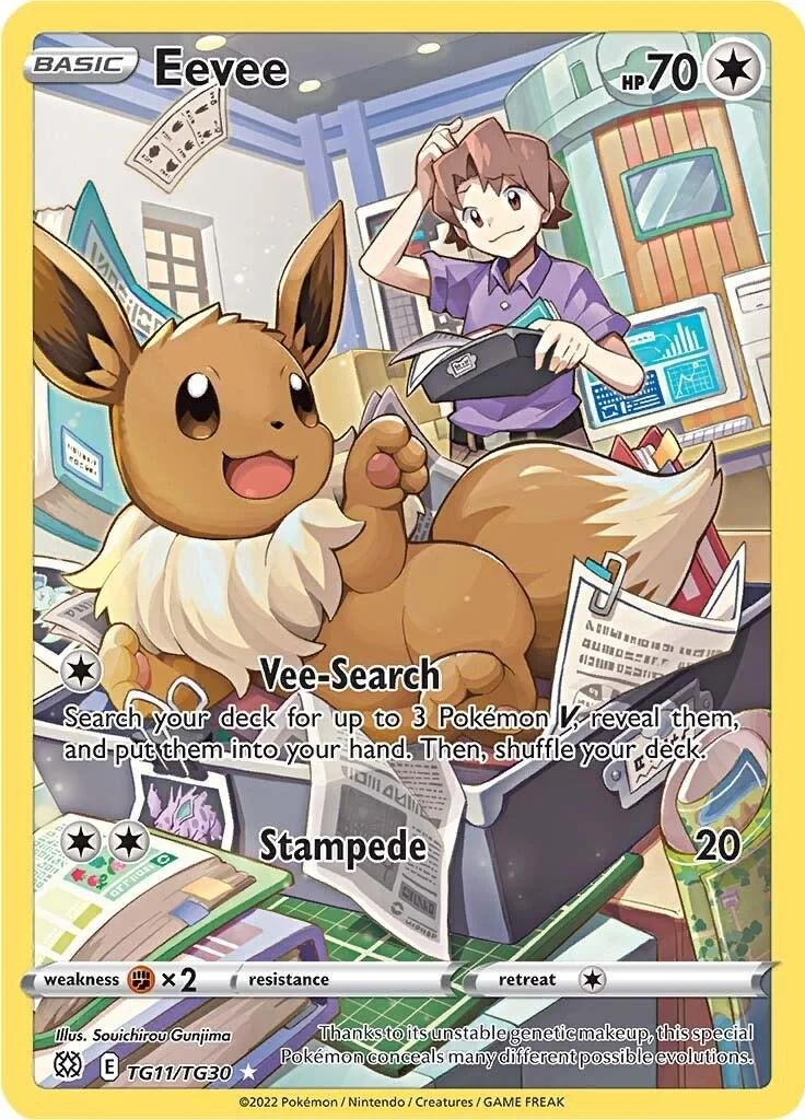 Eevee #TG11 Pokemon Brilliant Stars NM