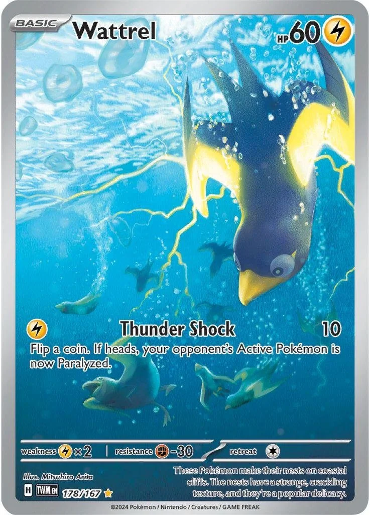 Wattrel #178 Pokemon Twilight Masquerade NM