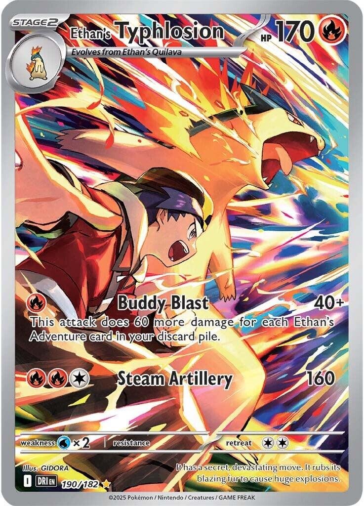 Ethan's Typhlosion #190 Pokemon Destined Rivals NM
