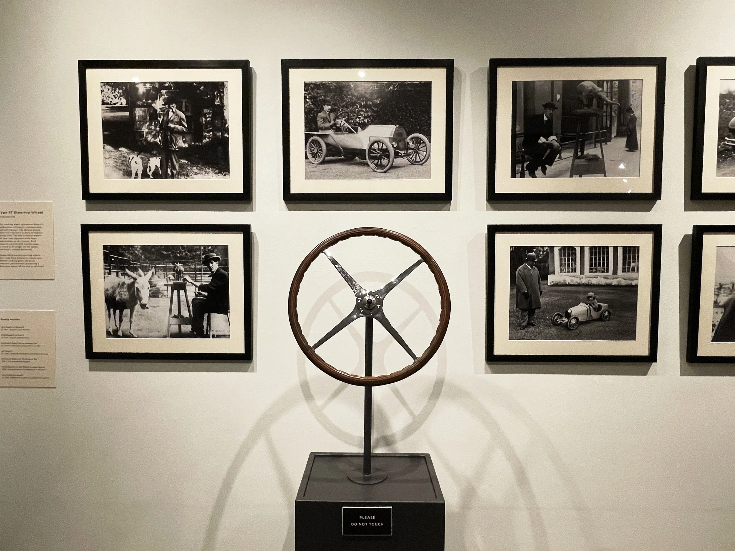 Bugatti Exhibit - Gallery interior wall