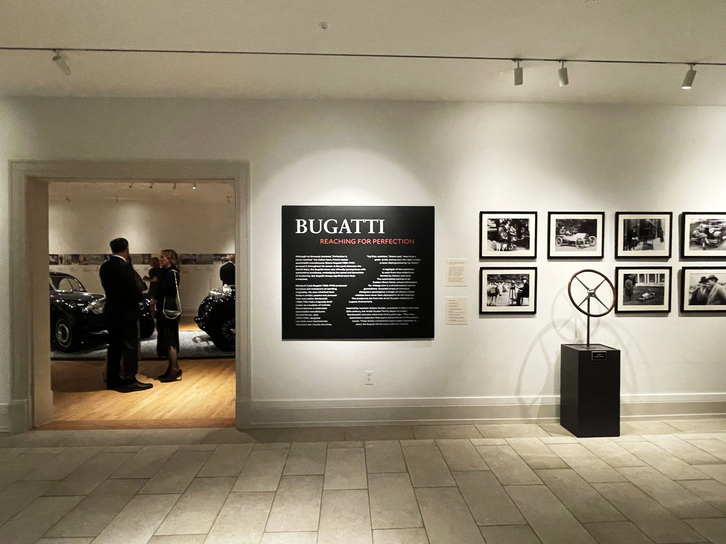 Bugatti Gallery Exhibit wall