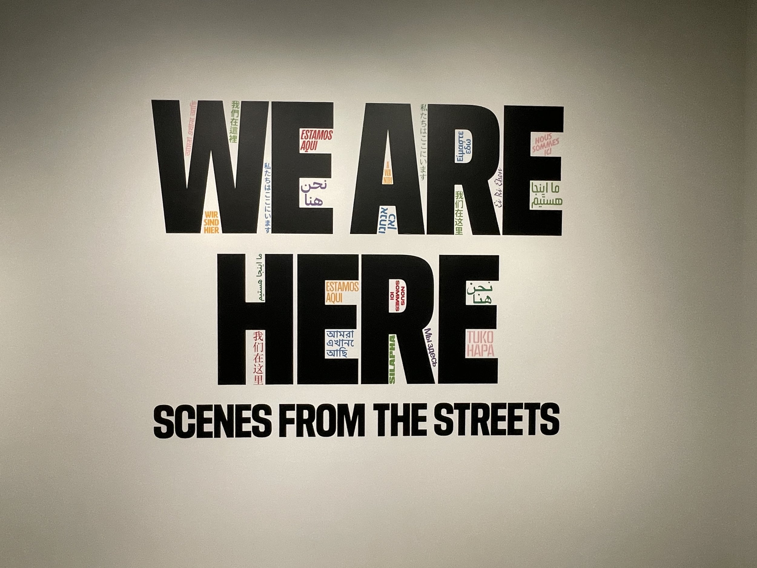 We are Here - Gallery interior signage