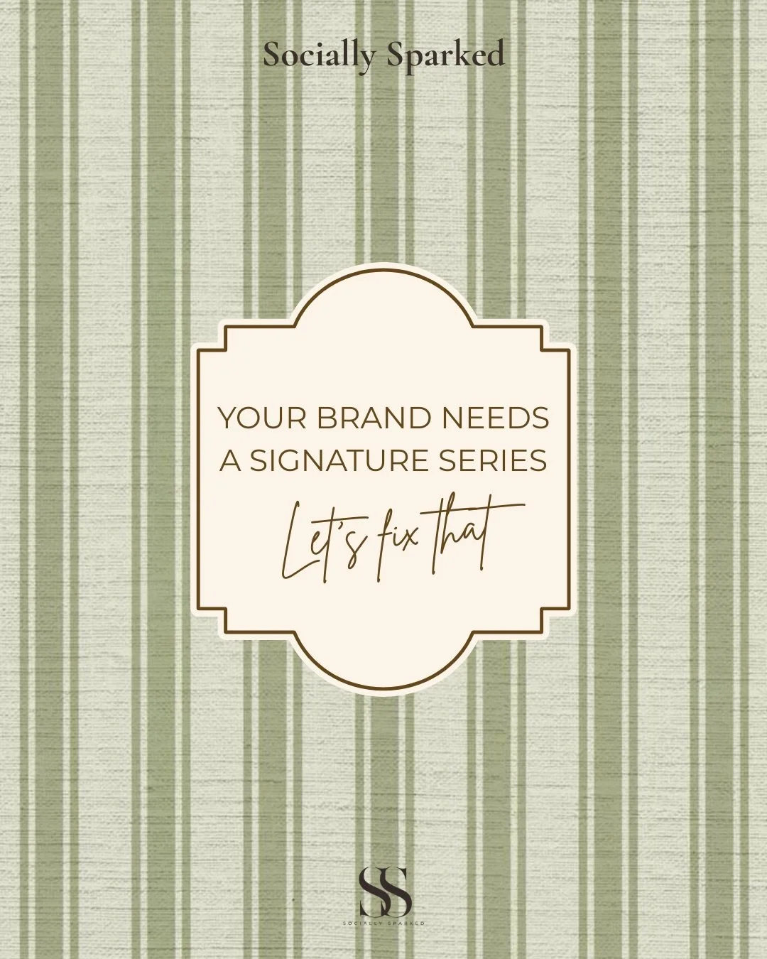 A signature series might be the missing piece in your content strategy. 

Having a consistent content series builds recognition, trust, anticipation and engagement. 

What content series has you hooked lately?? 

#contentideas #signatureseries #jacks