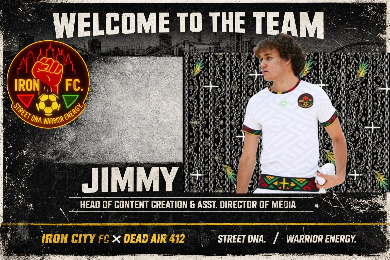 IRON CITY FC x DEAD AIR 412 — OFFICIAL MEDIA STATEMENT

The signal under the noise.