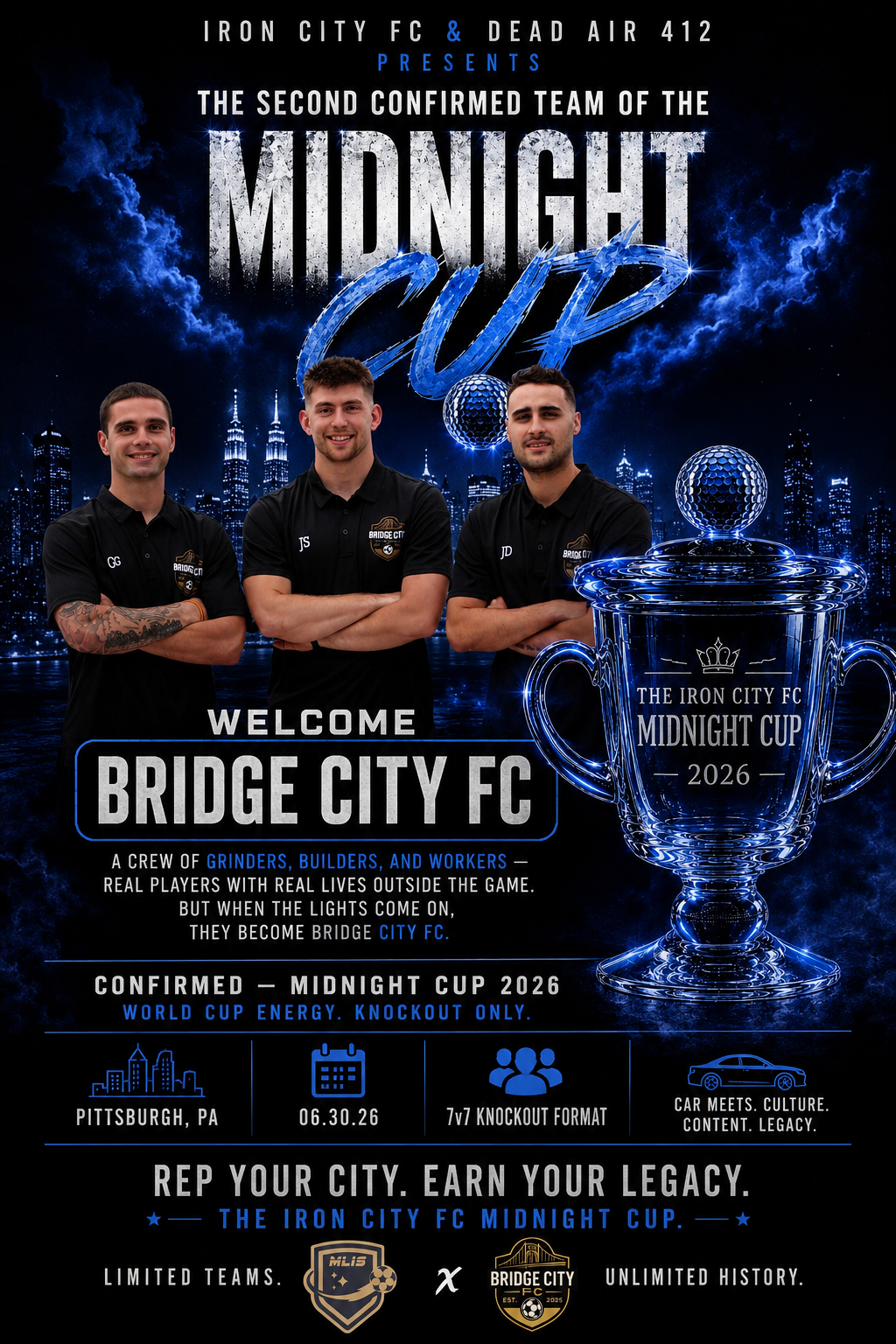 🌉 BRIDGE CITY FC — OFFICIAL CLUB PROFILE & MIDNIGHT CUP ENTRY