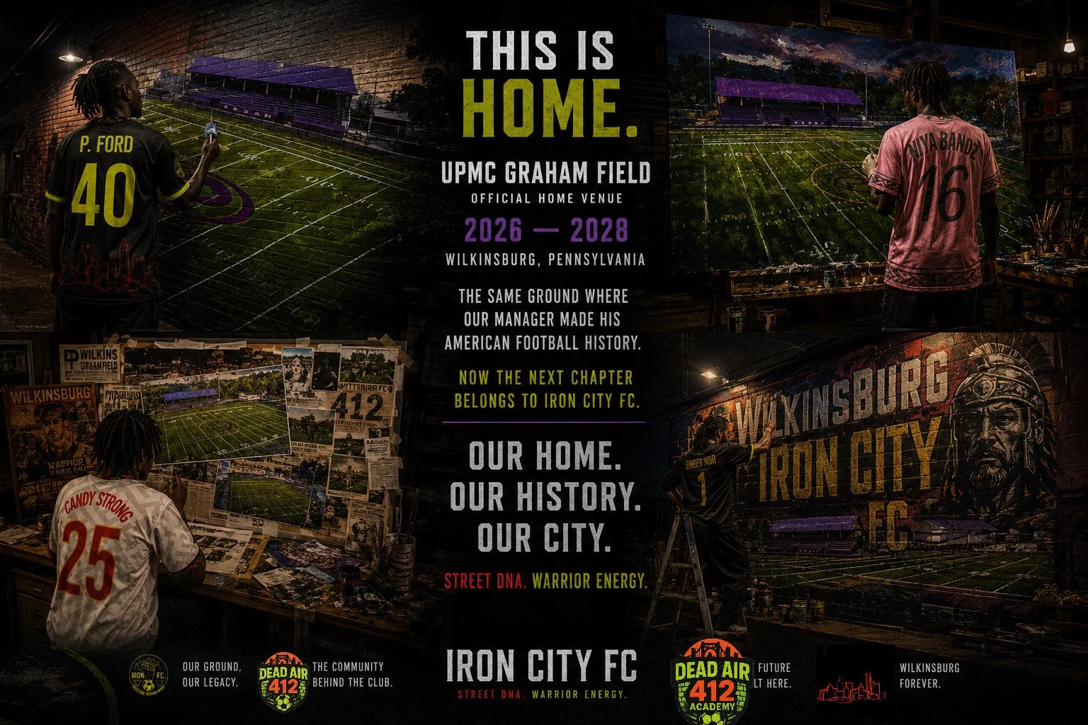 HOME: The Next Chapter of Iron City FC

Presented through the culture of the Honey Lounge with Yogi