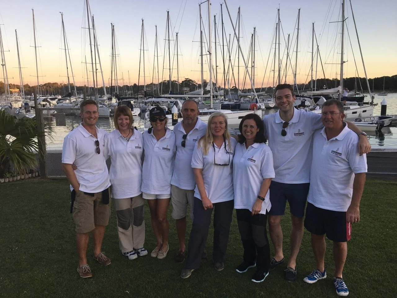 The Dancing with the wind crew - beneteau regatta winners