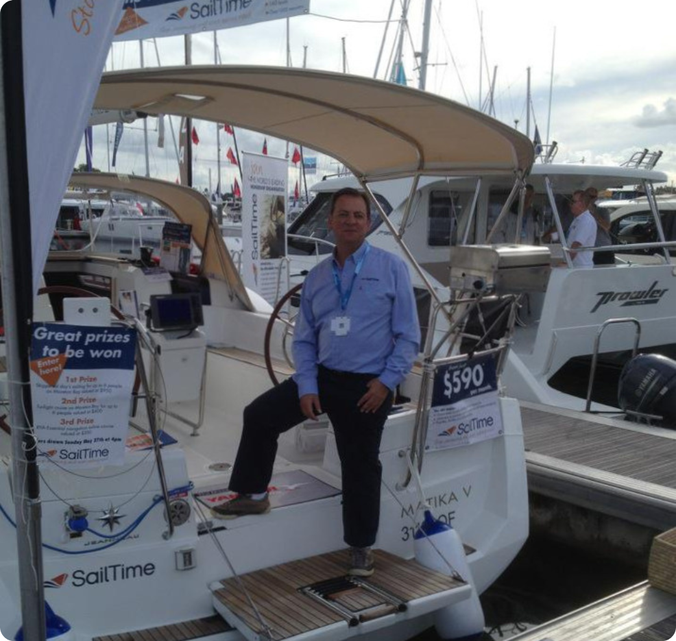 Graham Raspass - Founder of SailTime Australia - Monthly Sailing Memberships