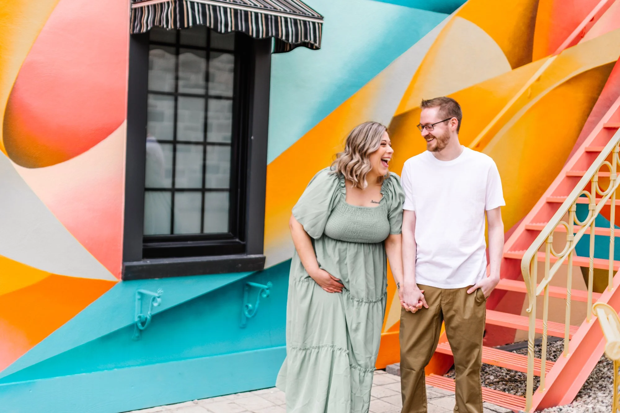 Vibrant Baby Gender Reveal | Hotel 52 in St Jacobs, Ontario