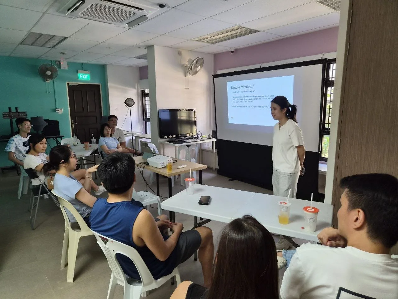 Parents attending Explorer Junior's Roblox: To Play or Not to Play? workshop in Bidadari