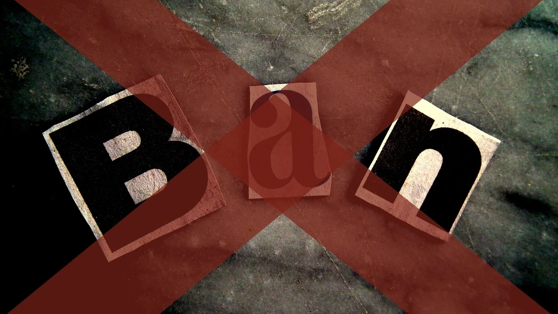 Torn paper letters spelling 'Ban' crossed out, symbolising the Roblox ban debate for parents