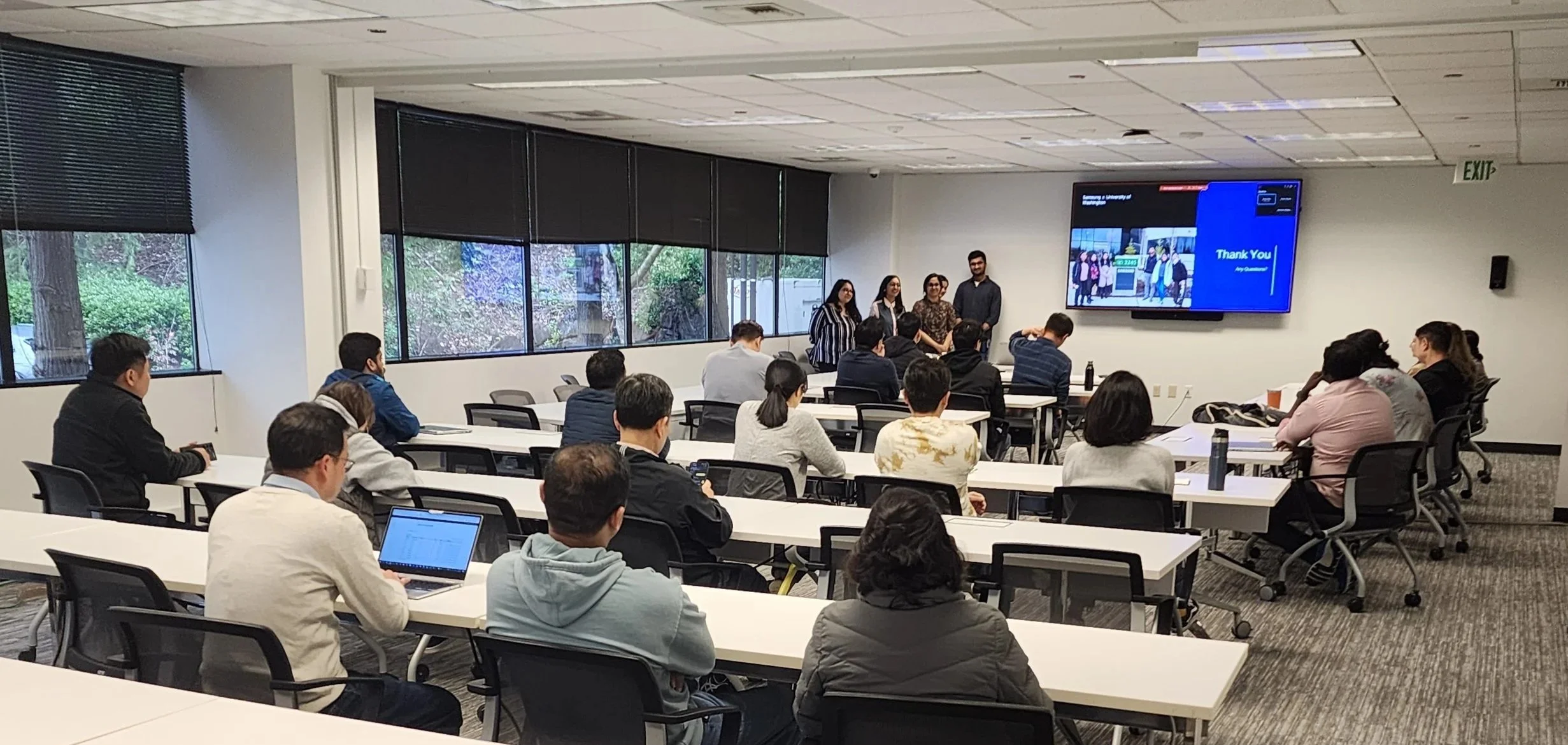 Group presentation at Samsung office
