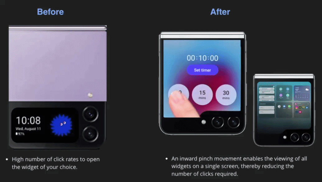 Widget navigation redesign