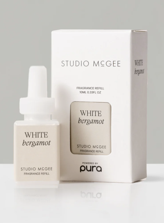 Pura Diffuser a smart home fragrance the comes with a wide variety of scents. White Bergamot.