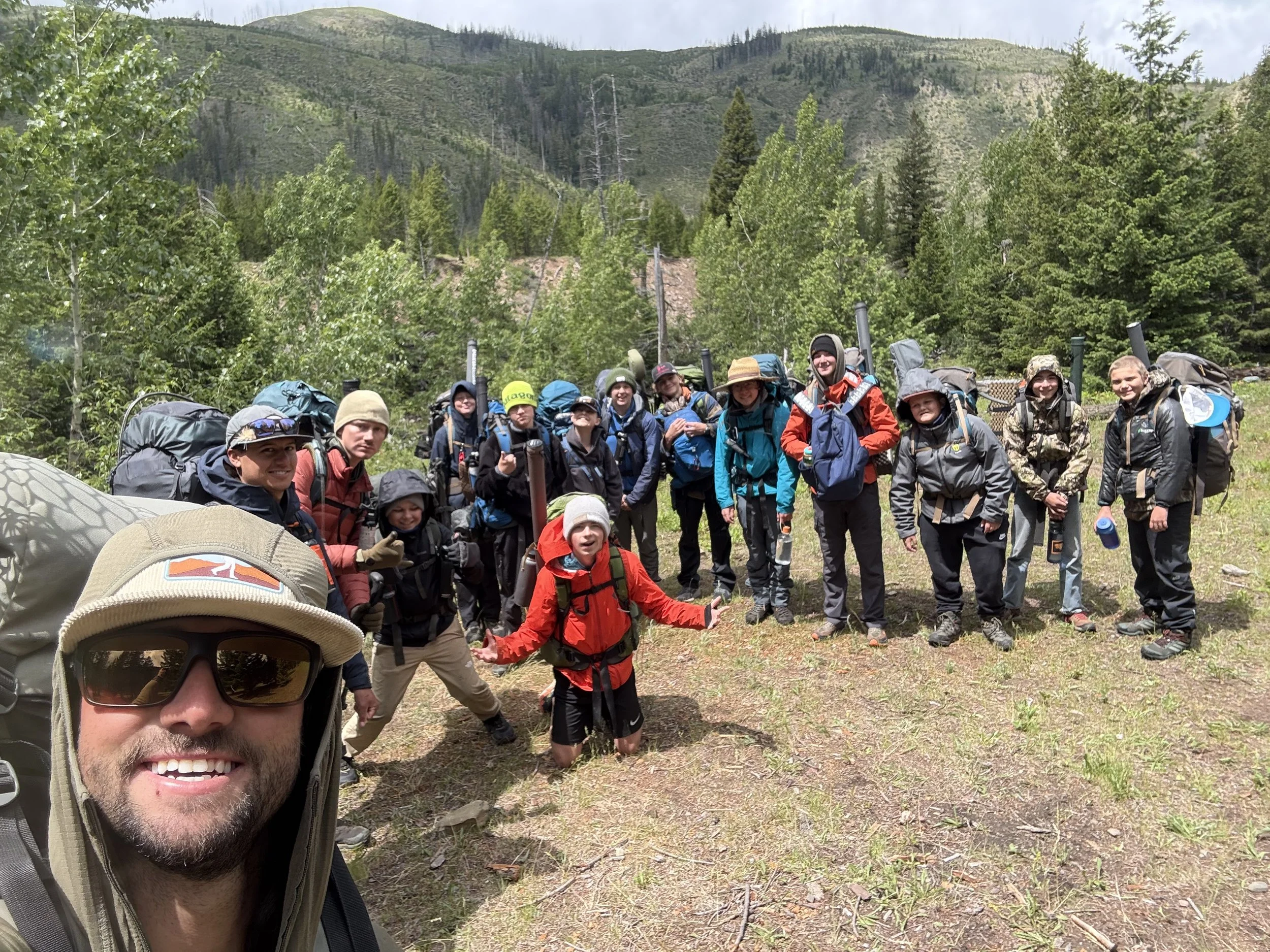 Geometric drawing of an outline square with sections divided by vertical, horizontal, and diagonal lines.