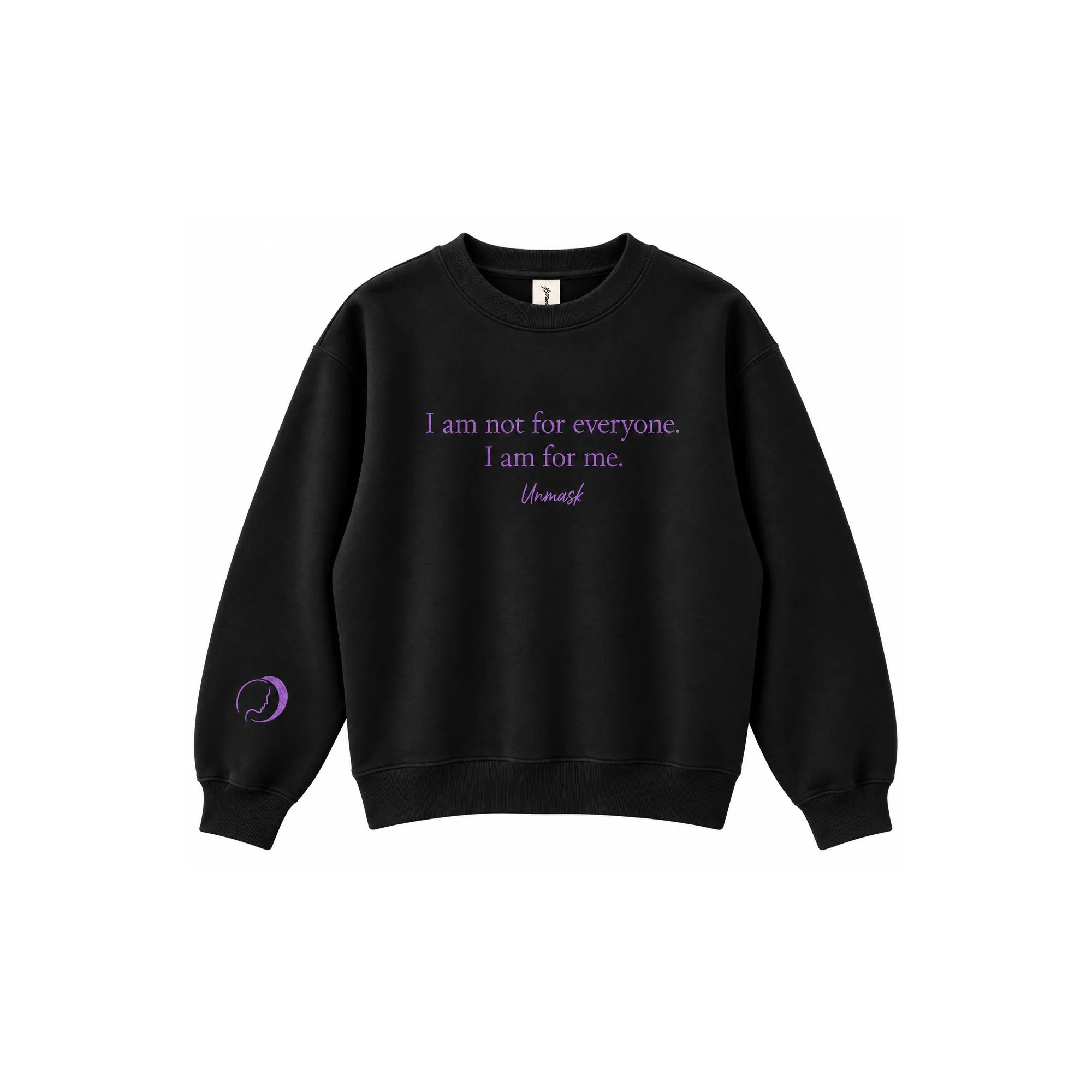 Embroidered Purple “Unmask” Sweatshirt(1).jpg