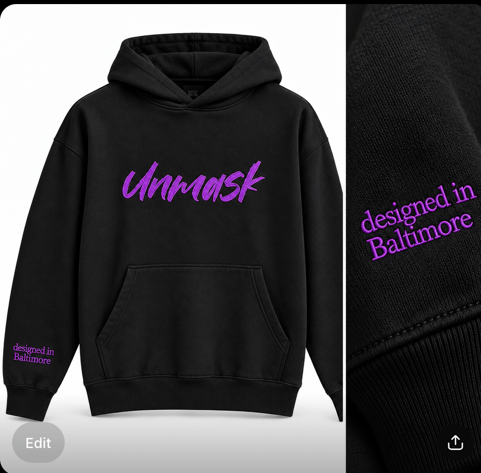 Unmask Heavyweight Hoodie - Baltimore Collection