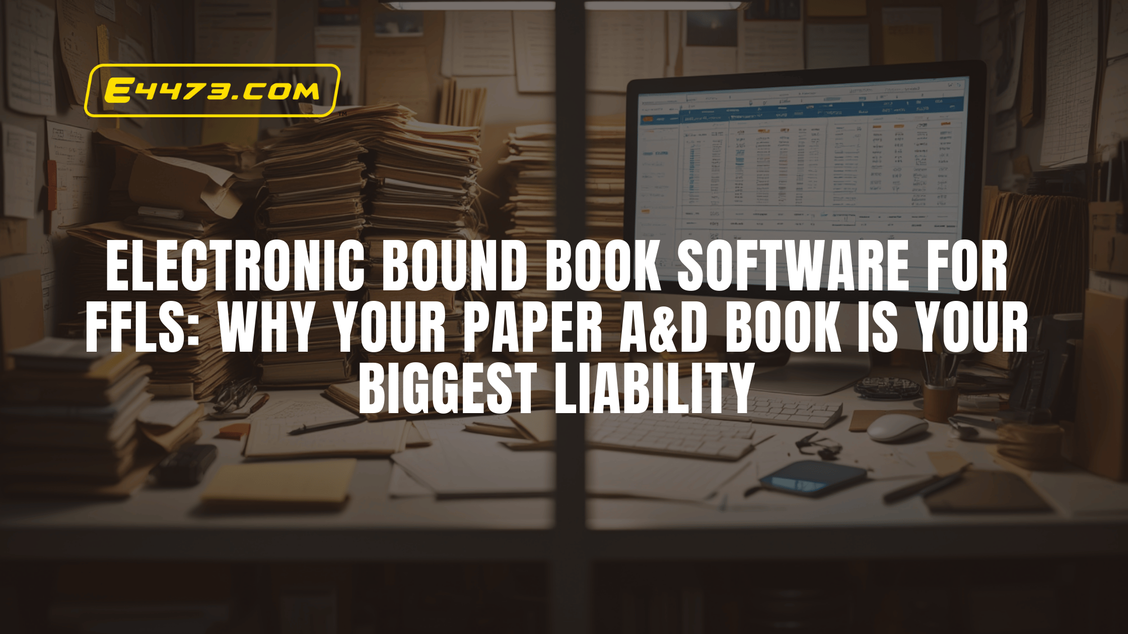 Electronic Bound Book Software for FFLs: Why Your Paper A&amp;D Book Is Your Biggest Liability