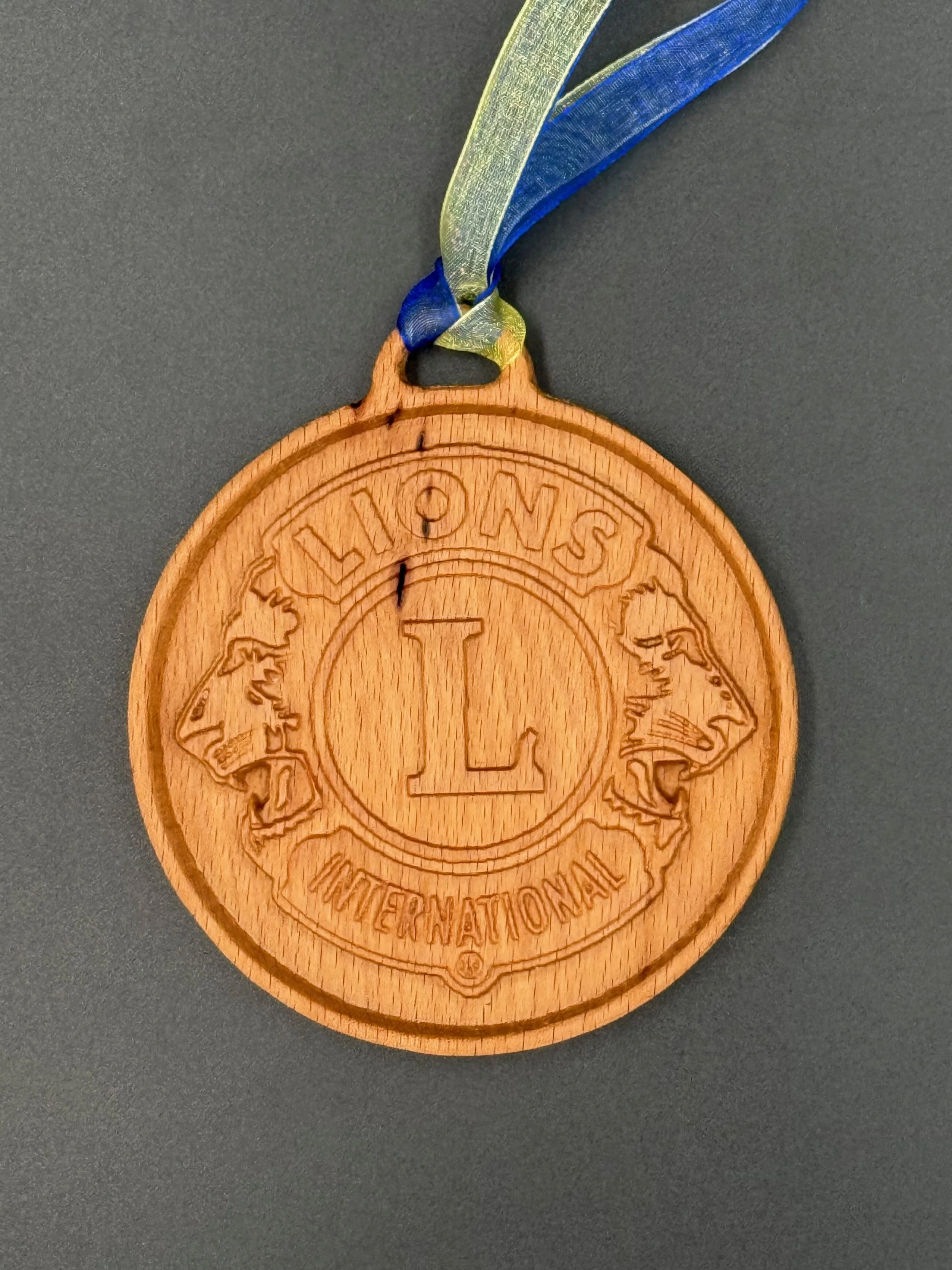 Lions Club Hardwood Christmas Ornaments