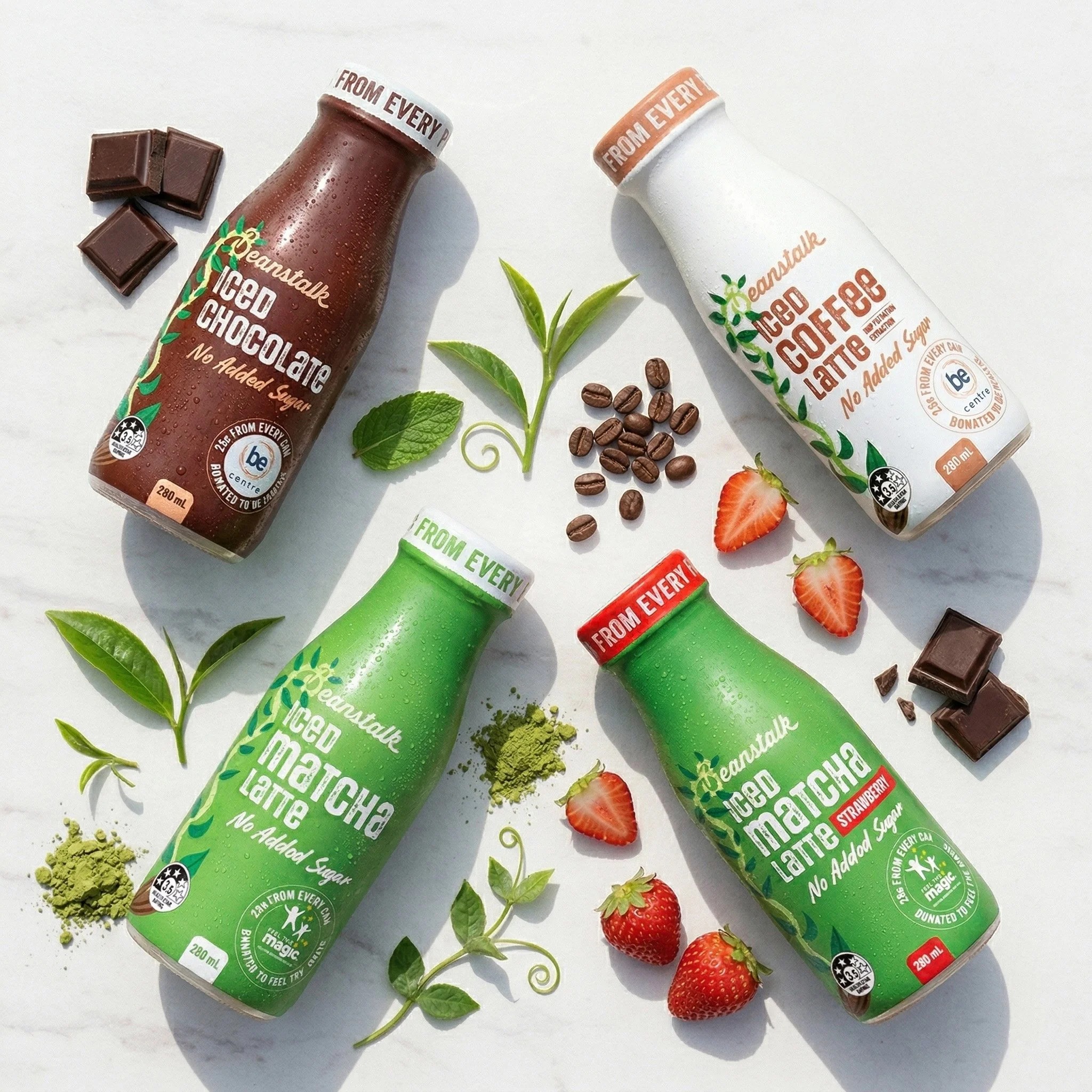 Beanstalk Iced Coffee and Iced Chocolate – Launched in Woolworths