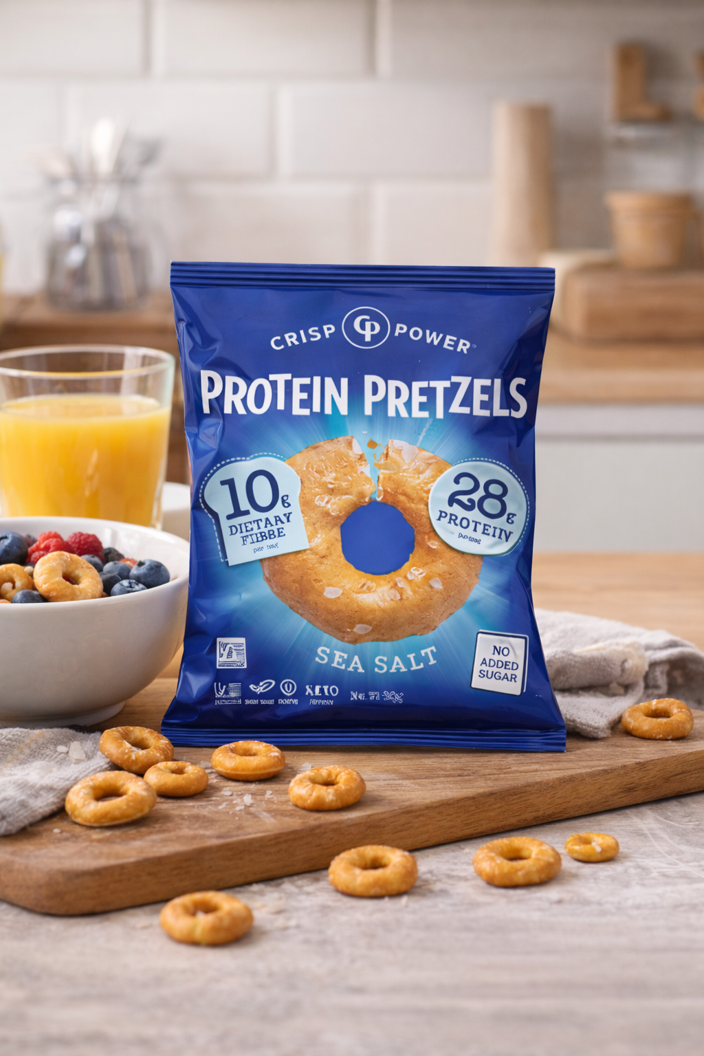 Crisp Power Protein Pretzels