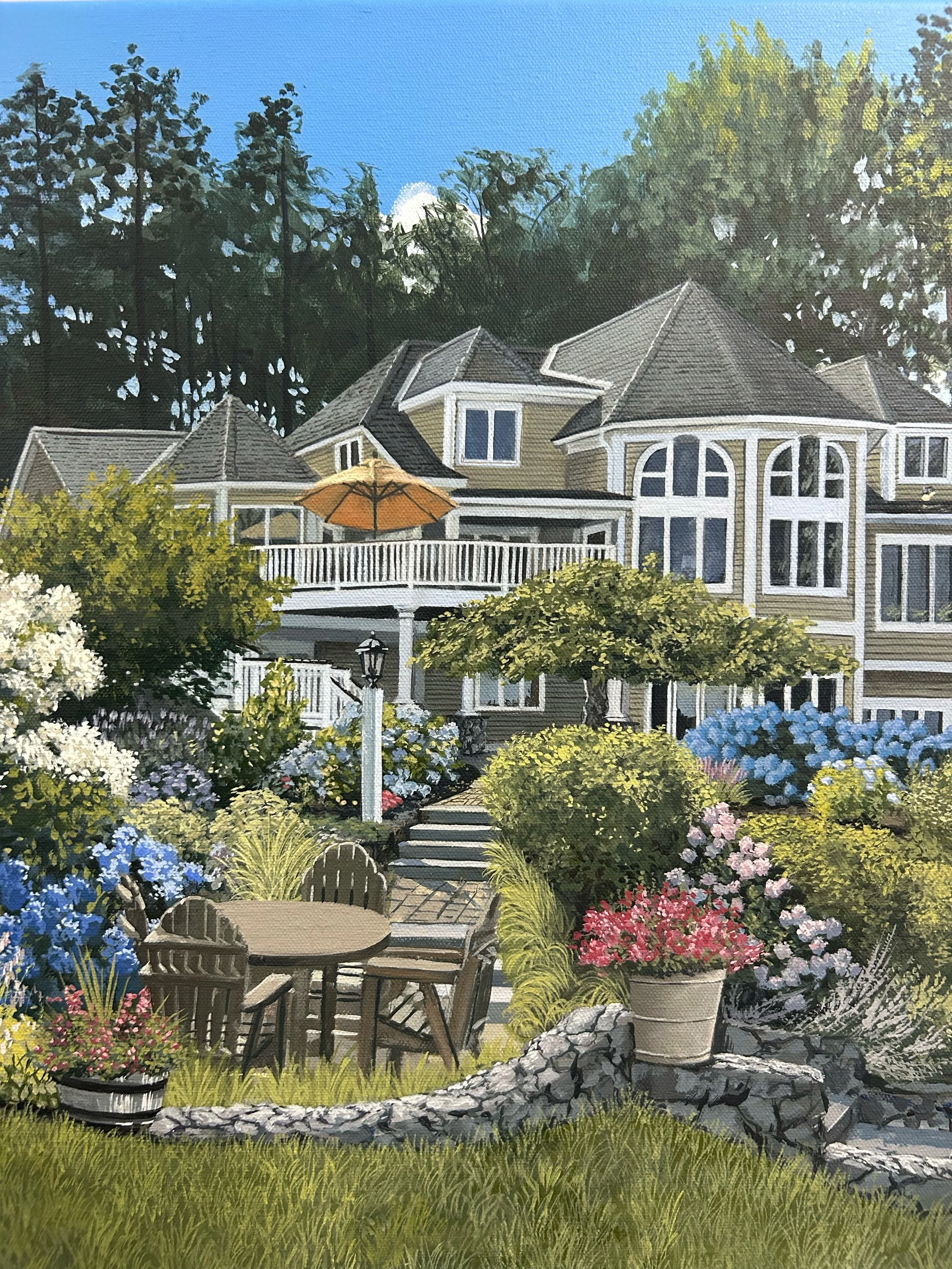 Lake House, NH: Detail #2