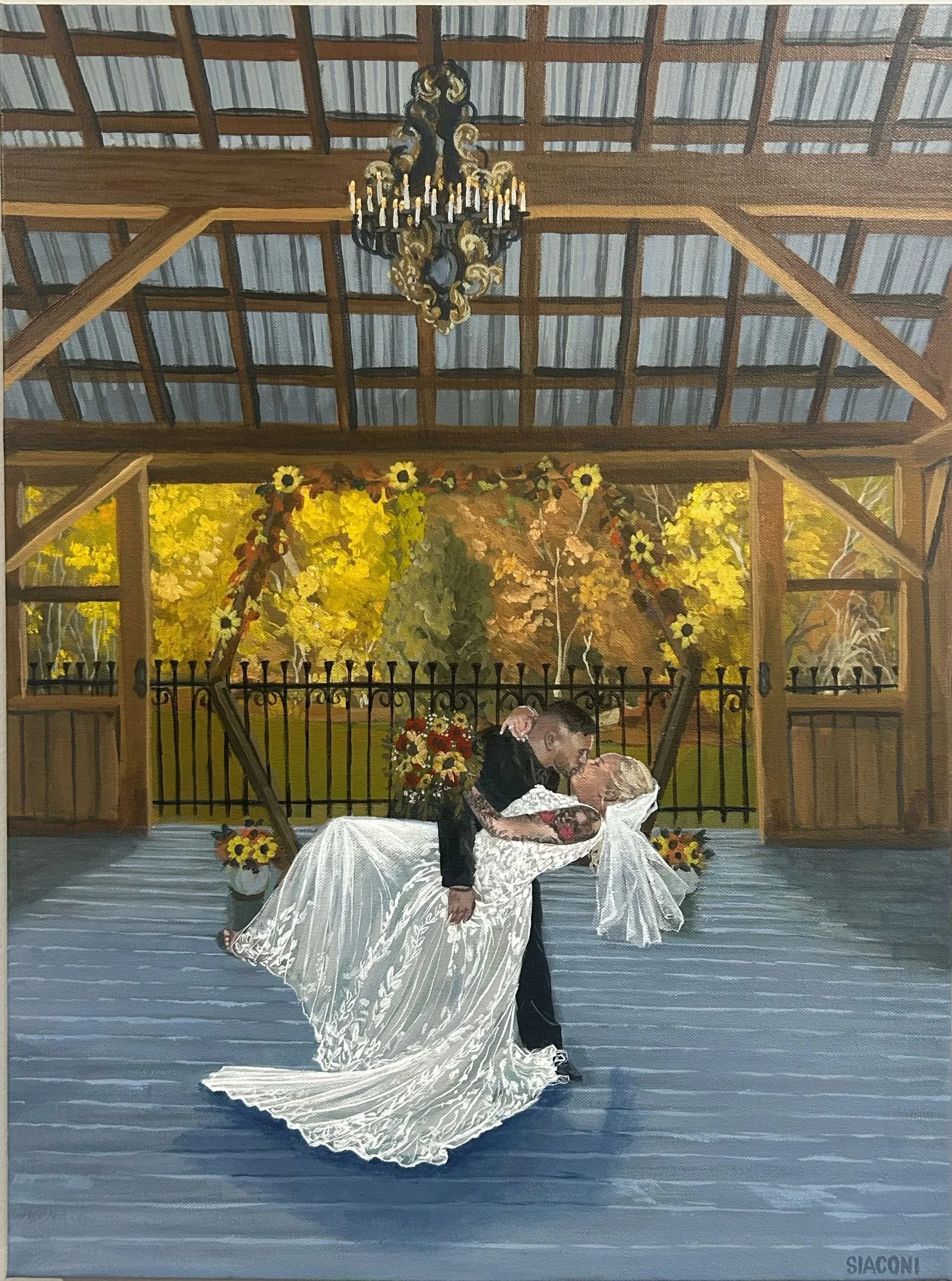 Melissa & Anthony: Gardens at Bethlehem Farms 18inx24in