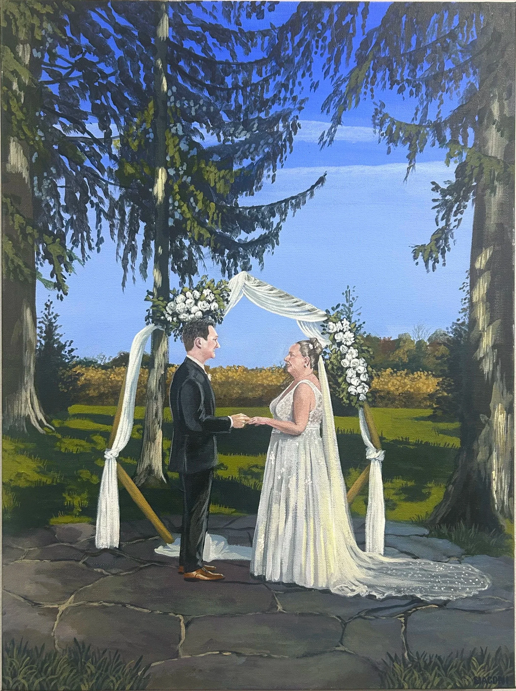 Chris & Calin: Bowling Brooks Mansion 18inx24in