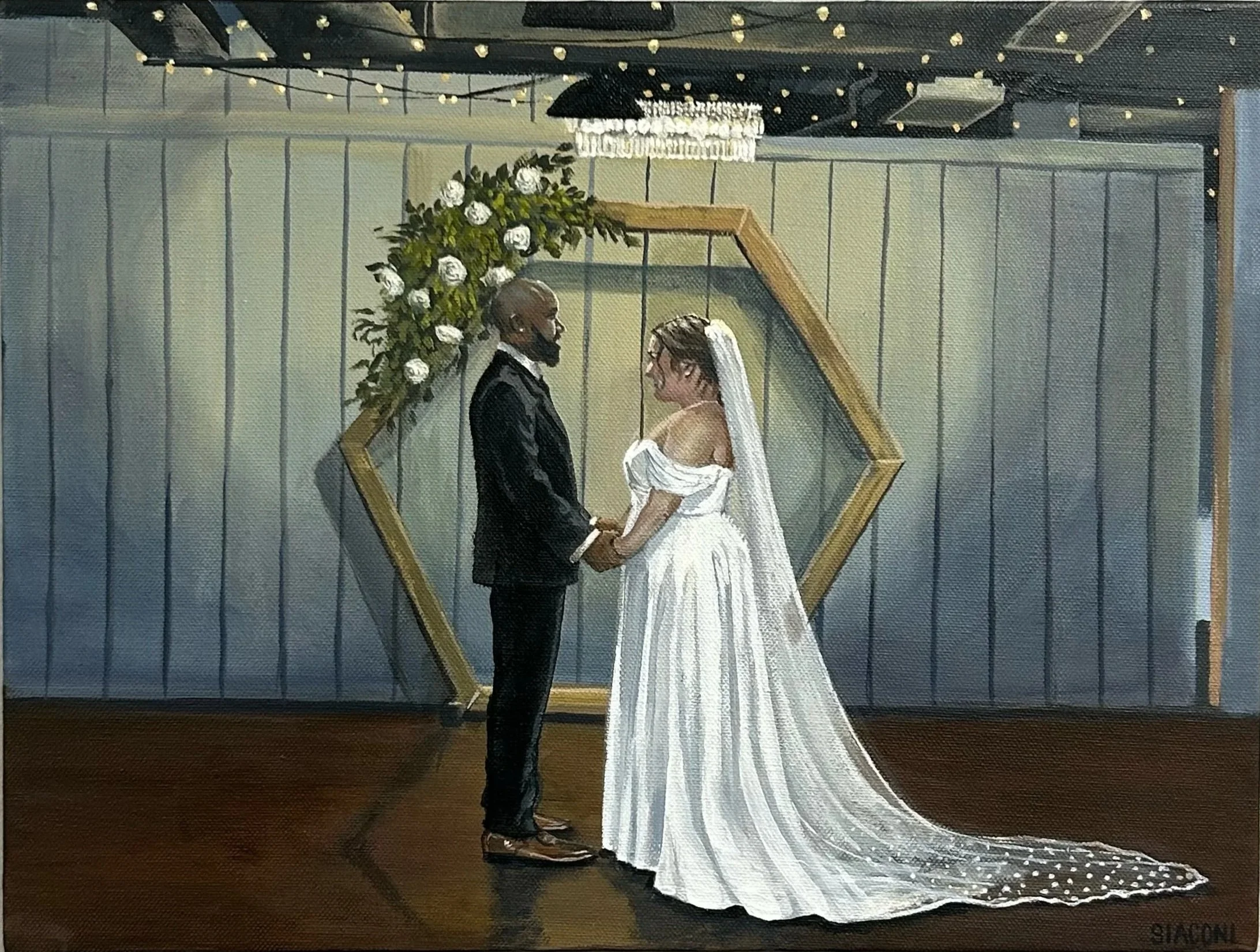 Mollie & Charles: Main Street Ballroom 12inx16in